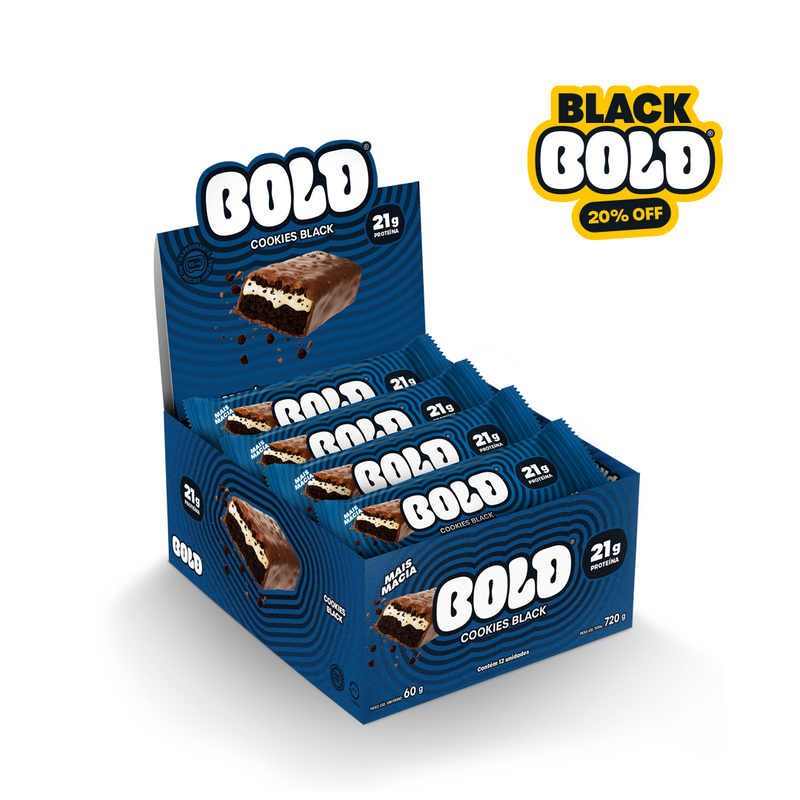 12 BARRAS BOLD COOKIES BLACK