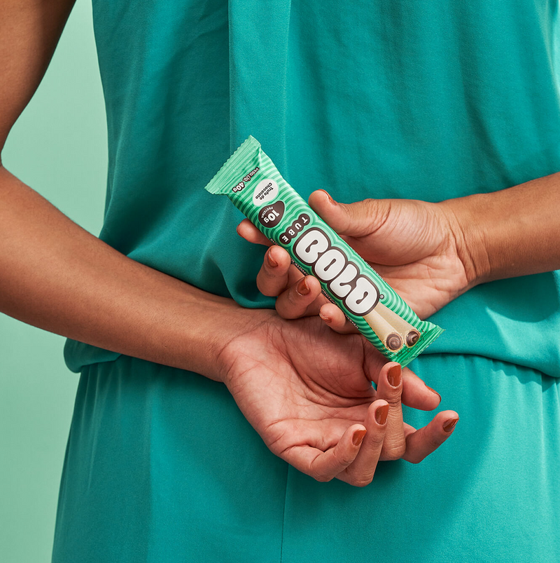 12 BARRAS BOLD TUBE TRUFA DE CHOCOLATE