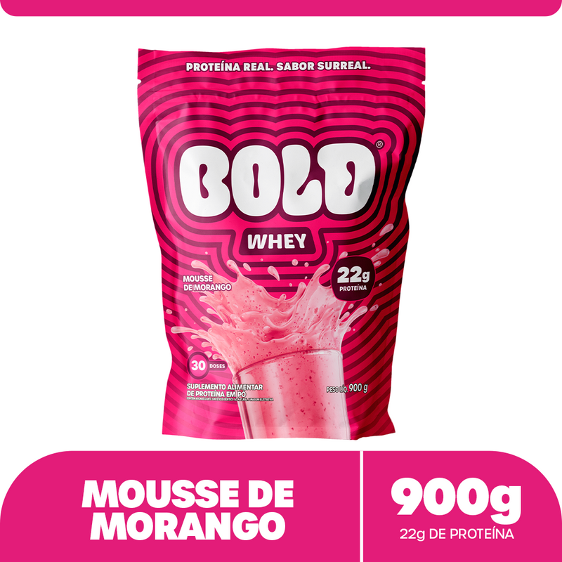 BOLD WHEY MOUSSE DE MORANGO (900g)