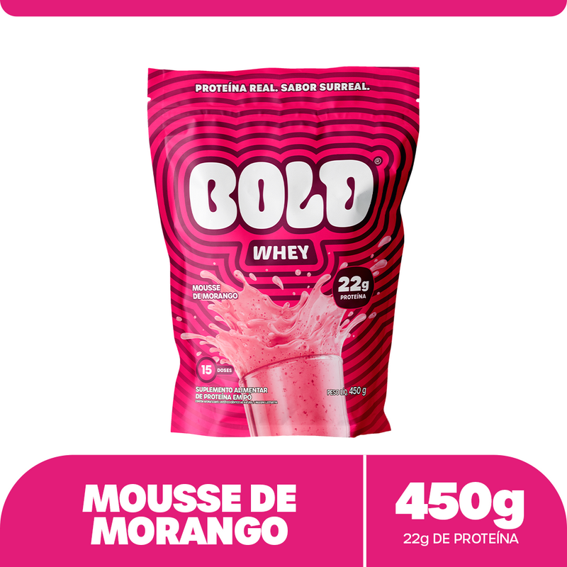 BOLD WHEY MOUSSE DE MORANGO (450g)