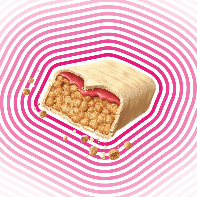 12 BARRAS BOLD CRUNCH MORANGO & CHANTILLY